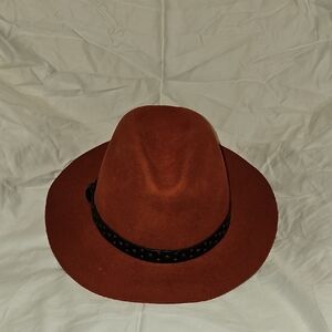 Stylish Brown Fedora Hat with Black Band